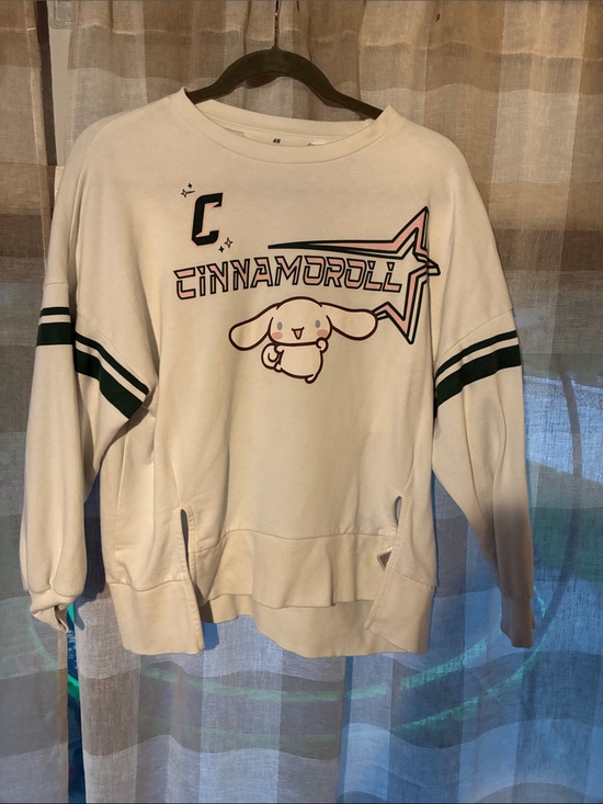 H&M Other - H&M Cream Cinnamoroll Graphic Sweatshirt with Green Stripes